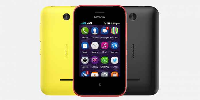 Nokia Asha 230 Front and Back View