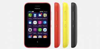 Nokia Asha 230 Front and Side View