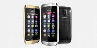 Nokia Asha 310 Front and Side View