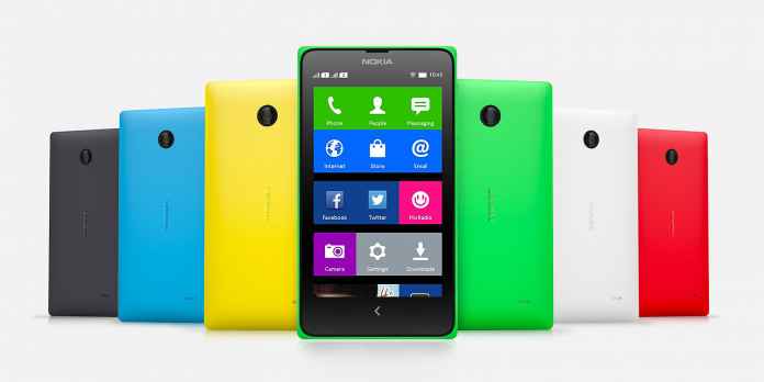 Nokia X Front and Back View