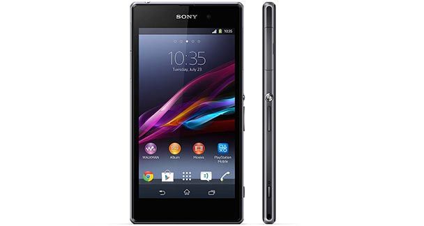 Sony Xperia Z1 Front and Side View Sony Xperia Z1
