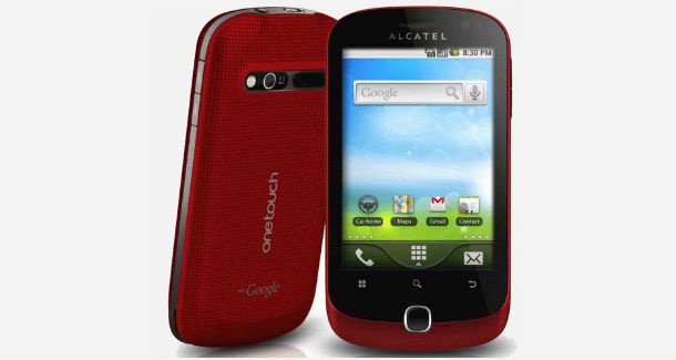 Alcatel One Touch 990 Front and Back View