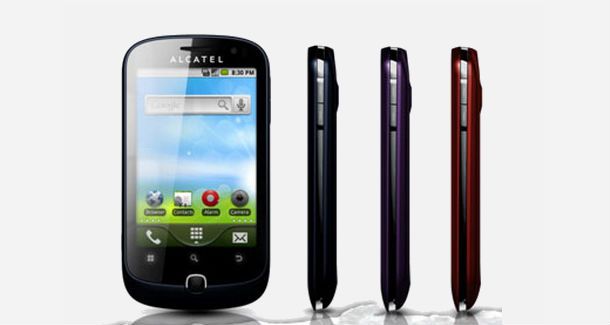 Alcatel One Touch 990 Front and Side View