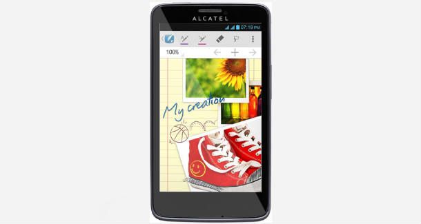 Alcatel One Touch Scribe Easy Front View Alcatel One Touch Scribe Easy