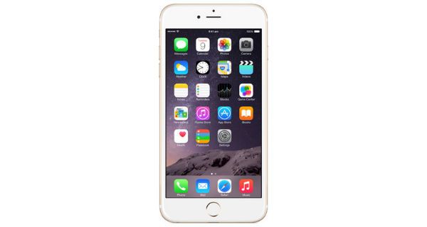 Apple iPhone 6 Plus Front View Apple iPhone 6 Plus