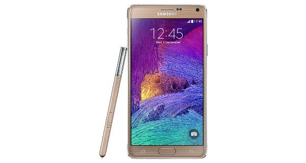 Samsung Galaxy Note 4 Front View Samsung Galaxy Note 4