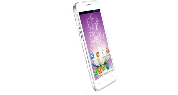 Micromax Canvas Blaze MT500 Front and Side View