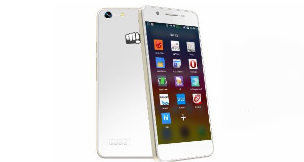 Micromax Canvas Hue Back and Front