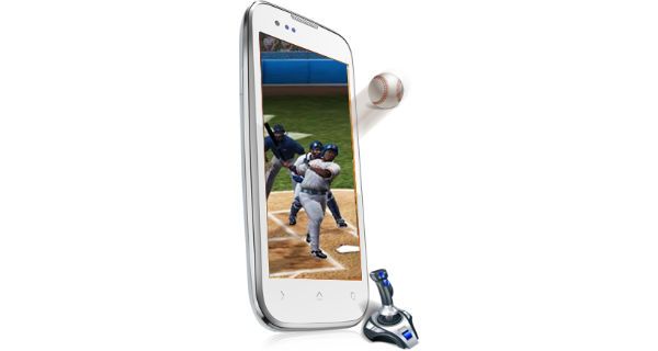 Micromax Canvas Music A88 Front and Side View