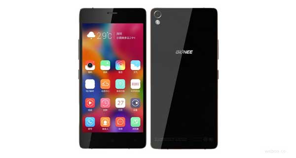 Gionee Elife S7 Front and Back View