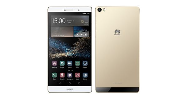 Huawei P8max Front and Back View