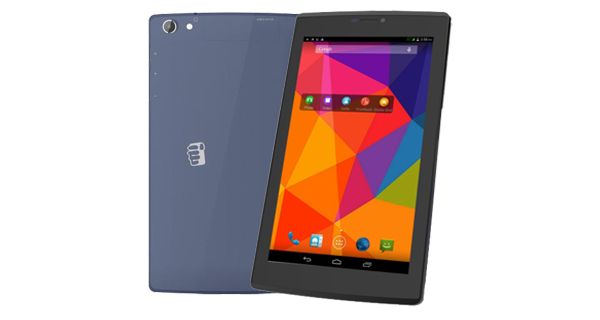 Micromax Canvas Tab P480 Front and Back View