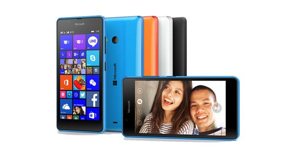 Microsoft Lumia 540 Front and Back View