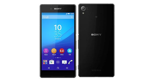 Sony Xperia Z3 Plus Front and Back Black