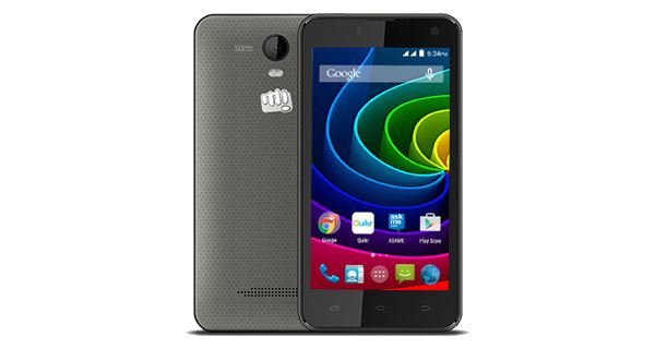 Micromax Bolt Q335 Front and Back View
