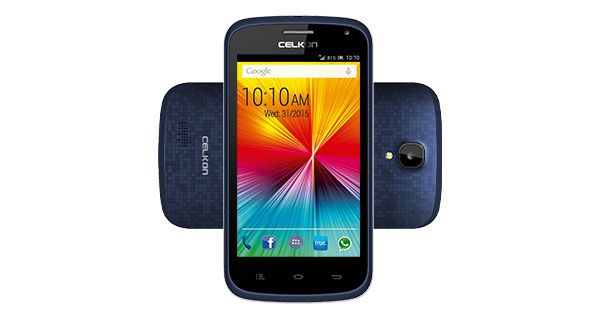 Celkon Campus A407 Front and Back View