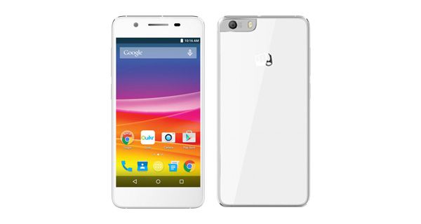 Micromax Canvas Knight 2 Front and Back View