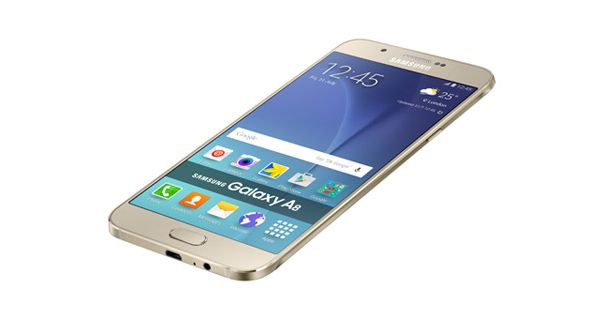 Samsung Galaxy A8 Top Side View