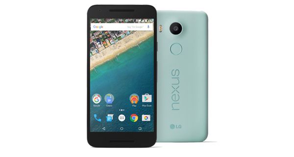 Google Nexus 5X Front and Back View Google Nexus 5X Front and Back View