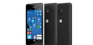MICROSOFT LUMIA 550 FRONT AND BACK BLACK
