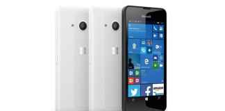MICROSOFT LUMIA 550 FRONT AND BACK WHITE
