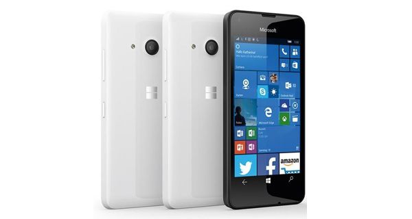 MICROSOFT LUMIA 550 FRONT AND BACK WHITE