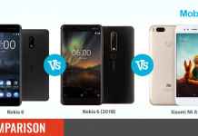 Nokia 6 (2018) vs Nokia 6 vs Xiaomi Mi A1